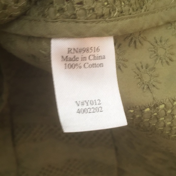 Coldwater Creek Green Cutout Short Sleeve Jacket - Picture 8 of 12